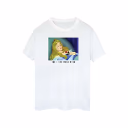 Disney Princess Womens/Ladies Sleeping Beauty Five More Minutes Cotton Boyfriend T-Shirt - XL, White