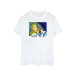 Disney Princess Womens/Ladies Sleeping Beauty Five More Minutes Cotton Boyfriend T-Shirt - XL, White