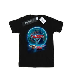 Disney Mens Cars Globe Movie Poster T-Shirt - XXL, Black