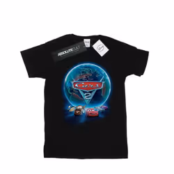 Disney Boys Cars Globe Movie Poster T-Shirt - 9-11 Years, Black