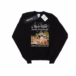 Disney Mens Snow White And The Seven Dwarfs Sweatshirt - XXL, Black