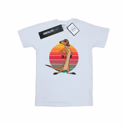 Disney Mens The Lion King Timon Sunset T-Shirt - XL, White