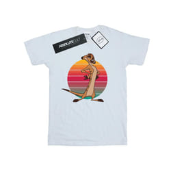 Disney Mens The Lion King Timon Sunset T-Shirt - XL, White