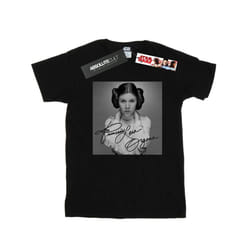 Star Wars Mens Princess Leia Organa T-Shirt - S, Black