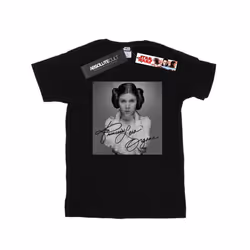 Star Wars Mens Princess Leia Organa T-Shirt - XXL, Black