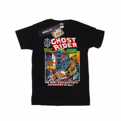 Marvel Boys Ghost Rider T-Shirt - 9-11 Years, Black
