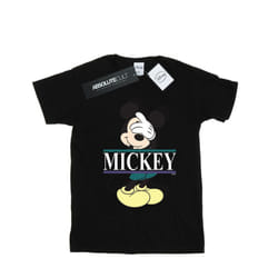 Disney Mens Mickey Mouse Letters T-Shirt - S, Black