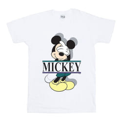 Disney Mens Mickey Mouse Letters T-Shirt - L, White