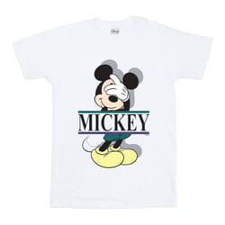 Disney Boys Mickey Mouse Letters T-Shirt - 7-8 Years, White