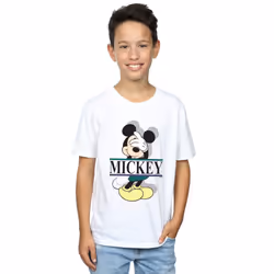 Disney Boys Mickey Mouse Letters T-Shirt - 7-8 Years, White