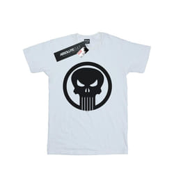 Marvel Womens/Ladies The Punisher Skull Circle Cotton Boyfriend T-Shirt - S, White