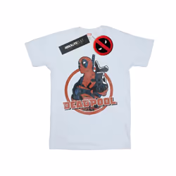 Marvel Womens/Ladies Deadpool Gun Finger Cotton Boyfriend T-Shirt - M, White