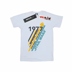 Star Wars Mens Retro 77 Stripes T-Shirt - L, White
