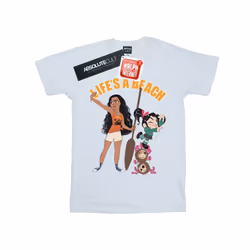 Disney Boys Wreck It Ralph Moana And Vanellope T-Shirt - 7-8 Years, White