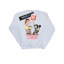 Disney Mens Wreck It Ralph Belle And Vanellope Sweatshirt - S, White