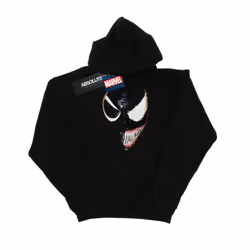 Marvel Mens Venom Split Face Hoodie - XXL, Black