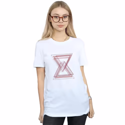 Marvel Womens/Ladies Avengers Infinity War Black Widow Lines Cotton Boyfriend T-Shirt
