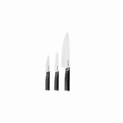 KitchenAid, Japenese Knife Set, Sharp High-Carbon Japanese Steel Knife, Black, Blade Covers Included, 3 Pieces