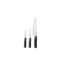 KitchenAid, Japenese Knife Set, Sharp High-Carbon Japanese Steel Knife, Black, Blade Covers Included, 3 Pieces
