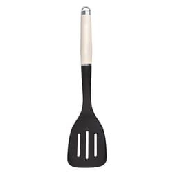 KitchenAid Slotted Turner, Heat Resistant Non-Stick Fish Slice  Almond Cream
