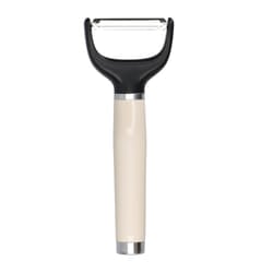KitchenAid Y Peeler, Stainless Steel Swivel Peeler for Fruit and Vegetables  Almond Cream