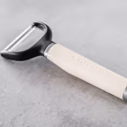 KitchenAid Y Peeler, Stainless Steel Swivel Peeler for Fruit and Vegetables  Almond Cream