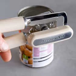 KitchenAid Tin Opener, Stainless Steel Can and Bottle Opener  Almond Cream