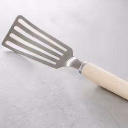 KitchenAid Flex Turner, Stainless Steel Slotted Fish Slice  Almond Cream