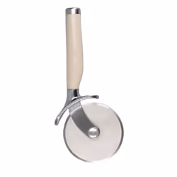 KitchenAid Pizza Wheel, Stainless Steel Pizza Cutter and Slicer Almond Cream