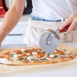 KitchenAid Pizza Wheel, Stainless Steel Pizza Cutter and Slicer  Empire Red
