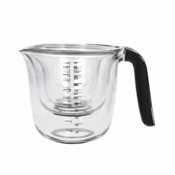 KitchenAid Set of 3 Measuring Jugs, Dishwasher Safe  Large 4-Cup (1 Litre), 2-Cup (500ml) and 1-Cup (250ml)  Black