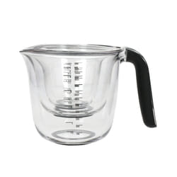 KitchenAid Set of 3 Measuring Jugs, Dishwasher Safe  Large 4-Cup (1 Litre), 2-Cup (500ml) and 1-Cup (250ml)  Black