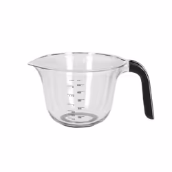 KitchenAid Set of 3 Measuring Jugs, Dishwasher Safe  Large 4-Cup (1 Litre), 2-Cup (500ml) and 1-Cup (250ml)  Black