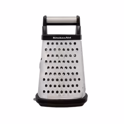 KitchenAid Stainless Steel Box Grater, 4-Sided Cheese Grater, Slicer and Zester