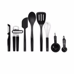 KitchenAid 15 Piece Kitchen Utensil Set, Heat Resistant and Dishwasher Safe Cooking Tools  Black