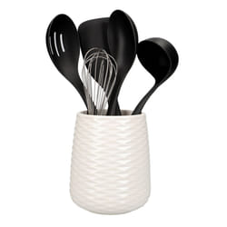 KitchenAid 6 Piece Utensil Set and Holder, Non-Stick and Dishwasher Safe Cooking Tools