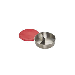 Stainless Steel Round Cook or Bake Pan,Grey,7-inch, 32 ounce capacity