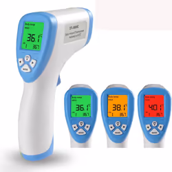 Non-Contact Infrared Forehead Thermometer With Alarm LCD Function