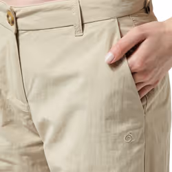 Craghoppers Womens/Ladies NosiLife Zip Off Trousers - 16L, Desert Sand