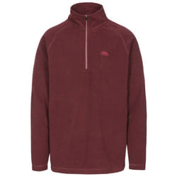 Trespass Mens Keynote Anti Pilling 1/4 Zip Fleece Top - S, Prune