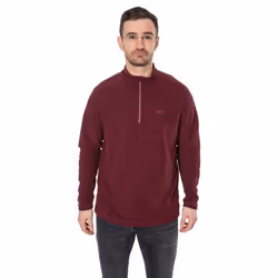 Trespass Mens Keynote Anti Pilling 1/4 Zip Fleece Top - XS, Prune