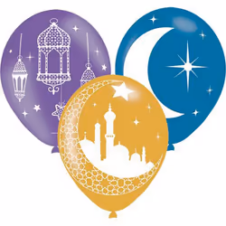 Amscan Eid Mubarak 11in Balloons (Pack of 6)