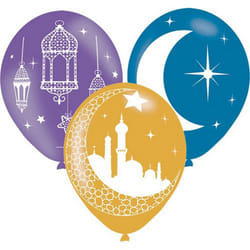 Amscan Eid Mubarak 11in Balloons (Pack of 6)