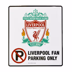 Liverpool FC Official Fan Parking Only Room Sign