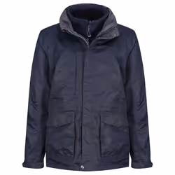 Regatta Mens Benson III Hooded Jacket - 3XL, Grey Blue