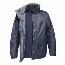 Regatta Mens Benson III Hooded Jacket - S, Grey Blue