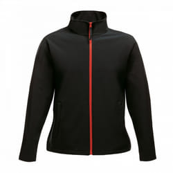 Regatta Womens/Ladies Ablaze Printable Softshell Jacket - 14 UK, Black/Classic Red
