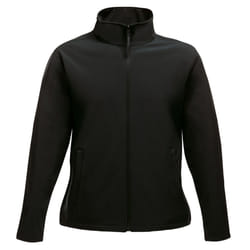 Regatta Womens/Ladies Ablaze Printable Softshell Jacket - 16 UK, Black/Black