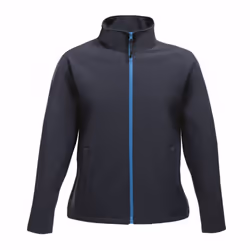 Regatta Womens/Ladies Ablaze Printable Softshell Jacket - 16 UK, Navy Blue/French Blue