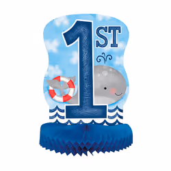 Unique Party Nautical 1st Birthday Honeycomb Centrepiece